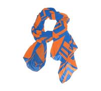 EtherSpher Arte astratta Geometica Arancione Blu Lunga sciarpa collo di seta leggera sciarpa leggera per le donne per l'inverno bufandas para mujer