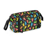 EtherSpher Astuccio per penne con impronte colorate di grande capacità, leggero, per uomo per il rientro a scuola forniture estuche para lapice