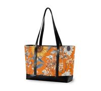 EtherSpher Autunno Fiori Girasole Essentials 14 pollici laptop tote con cerniera tela tote bag per pendolari con bolsas para computadoras de mujer