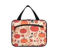 EtherSpher Autunno zucca appeso borsa da toilette appeso organizzatore di viaggio con gancio, designer multifunzionale borsa da viaggio articoli da toeletta per il viaggio deve campeggio organizador
