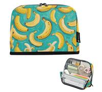 EtherSpher Banana Frutta Verde Arte Pittura Matita Caso Grande Capacità Make Up Bag Sacchetto di Cancelleria per Uomo Cosmetici estuche para lapices pequeno