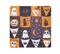 EtherSpher Bandiere con Elementi di Halloween Borse Da Viaggio Camera Lens Panno Magico Viaggio Trucco Organizzatore Wrap 21.7 X 21.7 Wrapper Organizer Borse Per Le Donne, Bandiere con elementi di