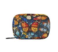EtherSpher Beauty Owl Circus Style Farfalla medicina borse per le donne con scomparti staccabili riutilizzabile portapillole organizer per borsa