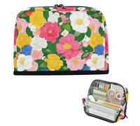 EtherSpher Beauty Spring - Astuccio porta matite con fiori colorati, grande capacità, multiuso, cancelleria per ragazze, università, estuche para lapices