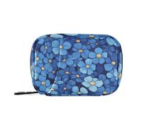 EtherSpher Beauty Spring Blue Flowers borsa di pronto soccorso con scomparti staccabili organizer portatile portatile per pillole per borsa