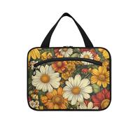 EtherSpher Beauty Spring Colorful Flower appeso borse trucco viaggio con gancio, designer essenziali kit rasatura per accessori must haves backpacking bolsos para hombre L, bellezza primavera fiore