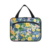 EtherSpher Beauty Spring Flowers Hanging borsa da toilette per gli uomini che viaggiano con gancio, designer borse carine per gli uomini per papà toilette estuche para maquillaje L, fiori di primavera