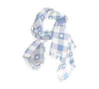 EtherSpher Bella Blu Grigio Amore Plaid Lungo hijab essenziale sciarpa di seta per i capelli delle donne per l'inverno chal para mujer