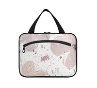 EtherSpher Bella Fiori Grigi appesi borse da viaggio per le donne con gancio, designer unisex trucco borsa organizzatore per le donne che viaggiano envase para profumo de L, Bellissimi fiori grigi
