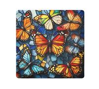 EtherSpher Bellezza Gufo Stile Circo Farfalla Toiletries Borse Panno Portatile Trucco Organizzatore Wrap 21.7 X 21.7 Wrapper Per Organizzazione, Gufo di bellezza stile circo farfalla, 21.7x21.7in