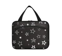 EtherSpher Black Star Argento appeso borse per viaggiare con gancio, designer kit essenziale borsa per gli uomini per adulti crociere envase para profumo de L, Black Star Argento, Large