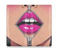 EtherSpher Bocca Zipper Lip Fun Leather Toursuit auto immatricolazione e assicurazione titolare della carta Car Essentials per documenti essenziali, patente di guida, carte