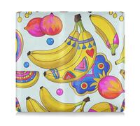 EtherSpher Boho Fruit Banana colorato moda PU pelle registrazione e assicurazione titolare auto essenziale per documenti, carte, patente, boho frutta banana colorato moda, 1 size