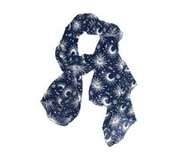 EtherSpher Boho Moon Blu Scuro Lungo hijab funky sciarpa leggera per le donne per la sciarpa di Natale bufandas para mujer para frio
