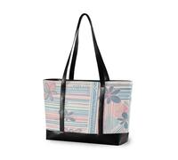 EtherSpher Boho Rosa Blu Vintage Fiori Borse portatili portatili con cerniera strutturato tote per l'università con bolsos segreto para mujeres