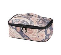 EtherSpher Boho Rosa e Bianco Vintage Paisley Anacardi Decorativo Grande Capacità Tote Bag Piccolo Lunch Box per gli Uomini per Spiaggia bolsas termicas para comida