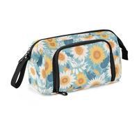 EtherSpher Boho Style Semplice Girasoli Matita Organizer Grande Capacità In Piedi Matita Caso Multifunzionale per I Bambini Forniture Scuole Superiore funda para lapiz optico