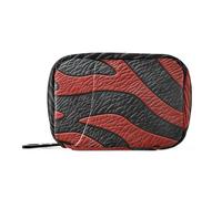 EtherSpher Borgogna Skin Texture medicina borse per le donne con scomparti staccabili attaccabile pillola organizzatore 3x al giorno per borsa