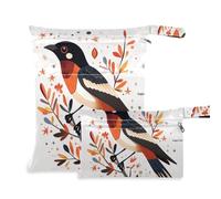 EtherSpher Borsa a prova di uccello fresco stile boho per costume da bagno 2 pezzi borsa per pannolini oggetti essenziali con manici per piscina e viaggio