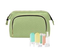 EtherSpher Borsa cosmetica morbida del cambiamento di trucco della chiusura lampo delle borse di trucco dell'erba per il, erba morbida, 1 size