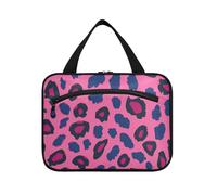 EtherSpher Borsa da toilette da viaggio con stampa leopardata rosa appesa con gancio, borsa kit chic designer per gli uomini per gli elementi essenziali per le donne crociere bolsas de maquillaje para