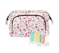 EtherSpher Borsa da toilette nana rossa di San Valentino borsa cosmetica impermeabile borsa per trucco trucco periodo borsa per organizzatori di chiavi di carta, San Valentino Nana rossa, 1 size