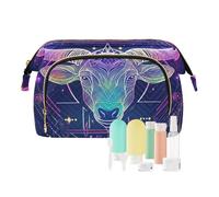 EtherSpher Borsa da viaggio colorata con glitter per tarocchi astrologia mucca borsa cosmetica impermeabile borsa per trucco borsa da viaggio per accessori da viaggio, Colorato glitter Tarocchi