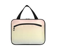EtherSpher Borsa da viaggio gialla e blu in polvere appesa con gancio, borsa da barba carina designer per gli uomini per accessori per le donne vacanza maleta para maquillaje L, Polvere gialla e blu