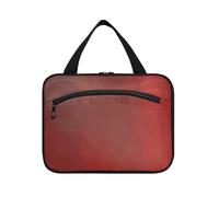 EtherSpher Borsa da viaggio per oggetti personali con gancio, borsa da viaggio carina designer per donne che viaggiano bolsa para maquillaje L, Sfumatura rossa., Large
