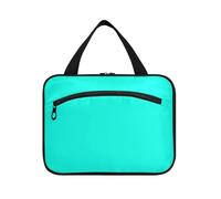 EtherSpher Borsa da viaggio per oggetti personali da appendere verde menta con gancio, borsa cosmetica pieghevole di design per accessori must haves campeggio bolso viajero para mujer L, Verde menta