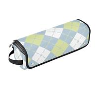 EtherSpher Borsa da viaggio per strumenti per capelli con tappetino in ferro da stiro, borsa da viaggio organizer per ferri da stiro, piastre, ferri arricciacapelli, accessori da viaggio a scacchiera