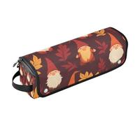 EtherSpher Borsa da viaggio per utensili per capelli con tappetino in ferro a doppio strato, custodia da viaggio per arricciacapelli, piastra per capelli piatti, gnomo arancione, bordeaux, elementi