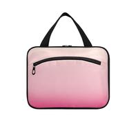 EtherSpher Borsa da viaggio sospesa bianca pesca fresca rosa sfumata appesa con gancio, necessità di design borsa da viaggio articoli da toeletta per gli elementi essenziali da viaggio bolsa de