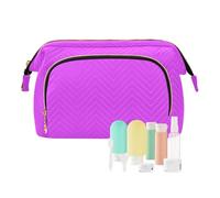 EtherSpher Borsa da viaggio viola Essentials Make Up Bags Donna Portamonete Portafoglio per Organizzatore di Trucco, Viola, 1 size