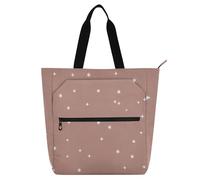 EtherSpher Borsa decorativa per bambini, studenti, adulti, con stella e luna, impermeabile, borsa a tracolla con cerniera, per scuola e tempo di gioco, arcobaleno para llevar libros