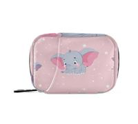 EtherSpher Borsa della medicina dell'elefante marrone del fumetto con gli scomparti staccabili attaccabile della pillola di viaggio della cassa per la borsa