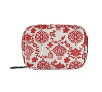 EtherSpher Borsa della medicina di arte del taglio della carta della cultura cinese per viaggiare con i compartimenti staccabili borsa da viaggio portatile della medicina per