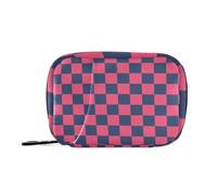 EtherSpher Borsa della medicina scozzese americana viola e blu per viaggiare con scomparti staccabili custodia da viaggio organizer attaccabile per borsa
