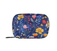 EtherSpher - Borsa medica Oberonia cartone animato blu reale con scomparti staccabili, organizer riutilizzabile da viaggio per borsa, cartone animato Oberonia Royal Blue, 1 talla