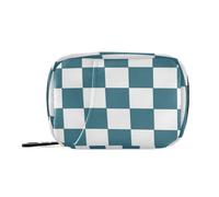 EtherSpher Borsa medica scozzese americana verde e bianca con scomparti staccabili borsa da viaggio riutilizzabile della medicina per la borsa