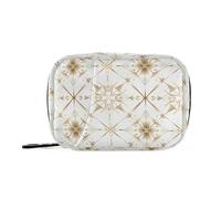 EtherSpher Borsa medica simmetrica con stelle dorate per borsa con scomparti staccabili organizer per pillole riutilizzabile 2 volte al giorno per borsa