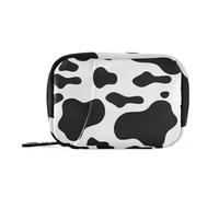 EtherSpher Borsa organizer per medicinali con texture mucca con scomparti staccabili, comodo organizer per pillole da 7 giorni per borsa