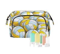 EtherSpher Borsa per il trucco da pallavolo di sport del fumetto borsa essenziale per le donne borsa della moneta per i casi di carte organizzatori di denaro, Pallavolo sportivo dei cartoni animati, 1