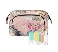 EtherSpher Borsa per il trucco del gatto di colore sveglio del fumetto borsa cosmetica essenziale del sacchetto di immagazzinaggio della borsa del cambiamento, Cartone animato gatto carino colore, 1