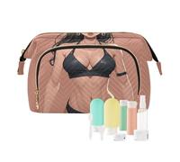 EtherSpher Borsa per il trucco di bellezza muscolare Borsa per il trucco impermeabile Organizer Borsa per cambio monete da donna per custodie per carte di credito organizzatori di denaro, Bellezza