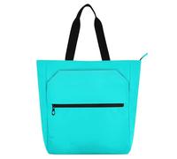 EtherSpher Borsa tote decorativa per bambini per ragazzi ragazze donne, blu fluorescente robusta biblioteca libro tote borsa shopping con manici con cerniera per scuola e tempo di gioco arcobaleno