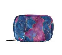 EtherSpher Borse rosa caldo blu reale di marmo della medicina con la cassa riutilizzabile di viaggio dell'organizzatore dei compartimenti staccabili per