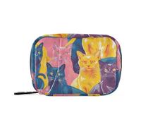 EtherSpher Borse variopinte del gruppo del gatto con i compartimenti staccabili viaggio portatile dell'organizzatore della