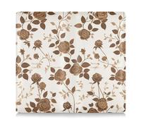 EtherSpher Brown Rose Offwhite Pu Leather Car Registrazione e Assicurazione Holder Car Essentials per documenti essenziali, patente di guida, carte