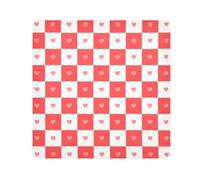 EtherSpher Buffalo Plaid Check love rosso Make Up Bag Camera Lens Panno Magico Autoadesivo Portatile Trucco Organizzatore Wrap 21.7 X 21.7 Wrapper Per Organizzazione, Buffalo Plaid Check Love Red,